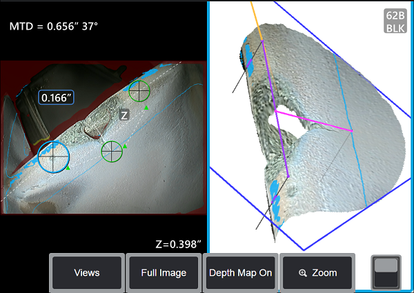 工業(yè)內(nèi)窺鏡檢測優(yōu)勢2:可通過量化分析準(zhǔn)確判斷缺陷程度